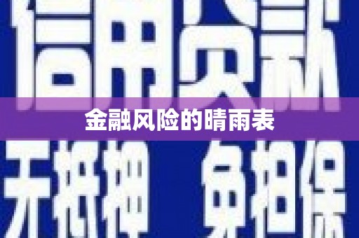 火炬金融风险的晴雨表