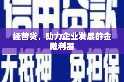 火炬经营贷，助力企业发展的金融利器