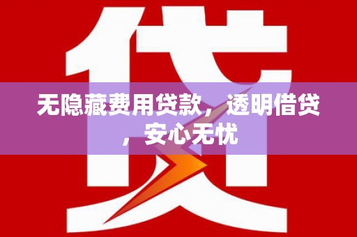 火炬无隐藏费用贷款，透明借贷，安心无忧