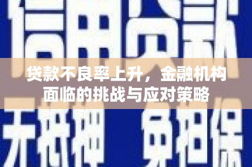 火炬贷款不良率上升，金融机构面临的挑战与应对策略