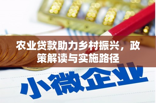 火炬农业贷款助力乡村振兴，政策解读与实施路径