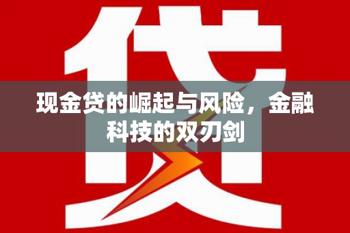 火炬现金贷的崛起与风险，金融科技的双刃剑