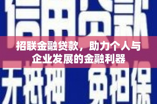 火炬招联金融贷款，助力个人与企业发展的金融利器