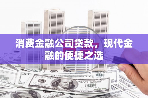 火炬消费金融公司贷款，现代金融的便捷之选