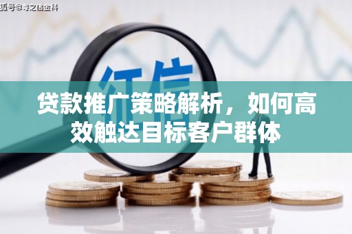 火炬贷款推广策略解析，如何高效触达目标客户群体