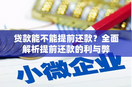 火炬贷款能不能提前还款？全面解析提前还款的利与弊