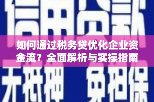 火炬如何通过税务贷优化企业资金流？全面解析与实操指南