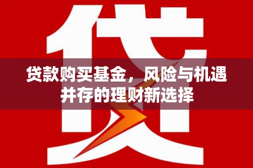 火炬贷款购买基金，风险与机遇并存的理财新选择