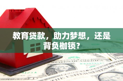 火炬教育贷款，助力梦想，还是背负枷锁？