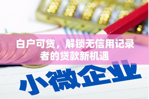 火炬白户可贷，解锁无信用记录者的贷款新机遇