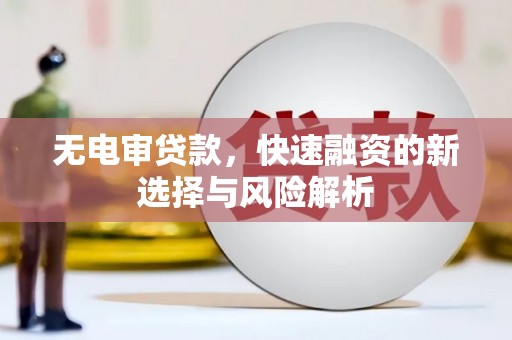 火炬无电审贷款，快速融资的新选择与风险解析