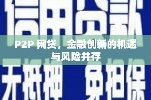 火炬P2P 网贷，金融创新的机遇与风险并存