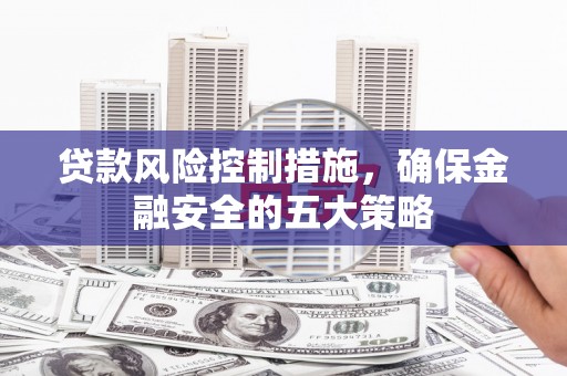 火炬贷款风险控制措施，确保金融安全的五大策略