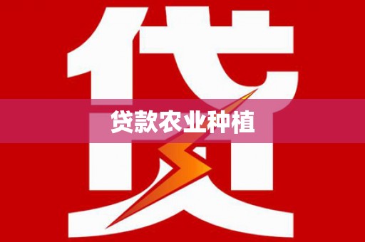 火炬贷款农业种植
