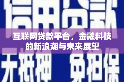 火炬互联网贷款平台，金融科技的新浪潮与未来展望