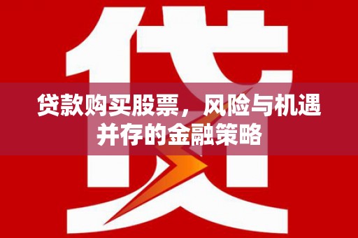 火炬贷款购买股票，风险与机遇并存的金融策略