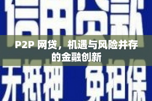 火炬P2P 网贷，机遇与风险并存的金融创新