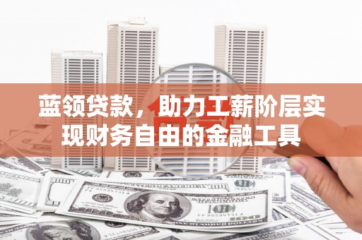 火炬蓝领贷款，助力工薪阶层实现财务自由的金融工具