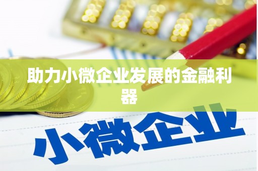 火炬助力小微企业发展的金融利器