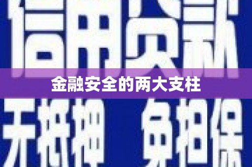 火炬金融安全的两大支柱